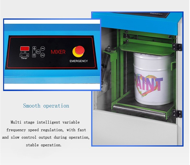 1 PC 110V Fully-automatic Clamping Paint Mixer Shaker 0.5L- 20L Paint Coatings