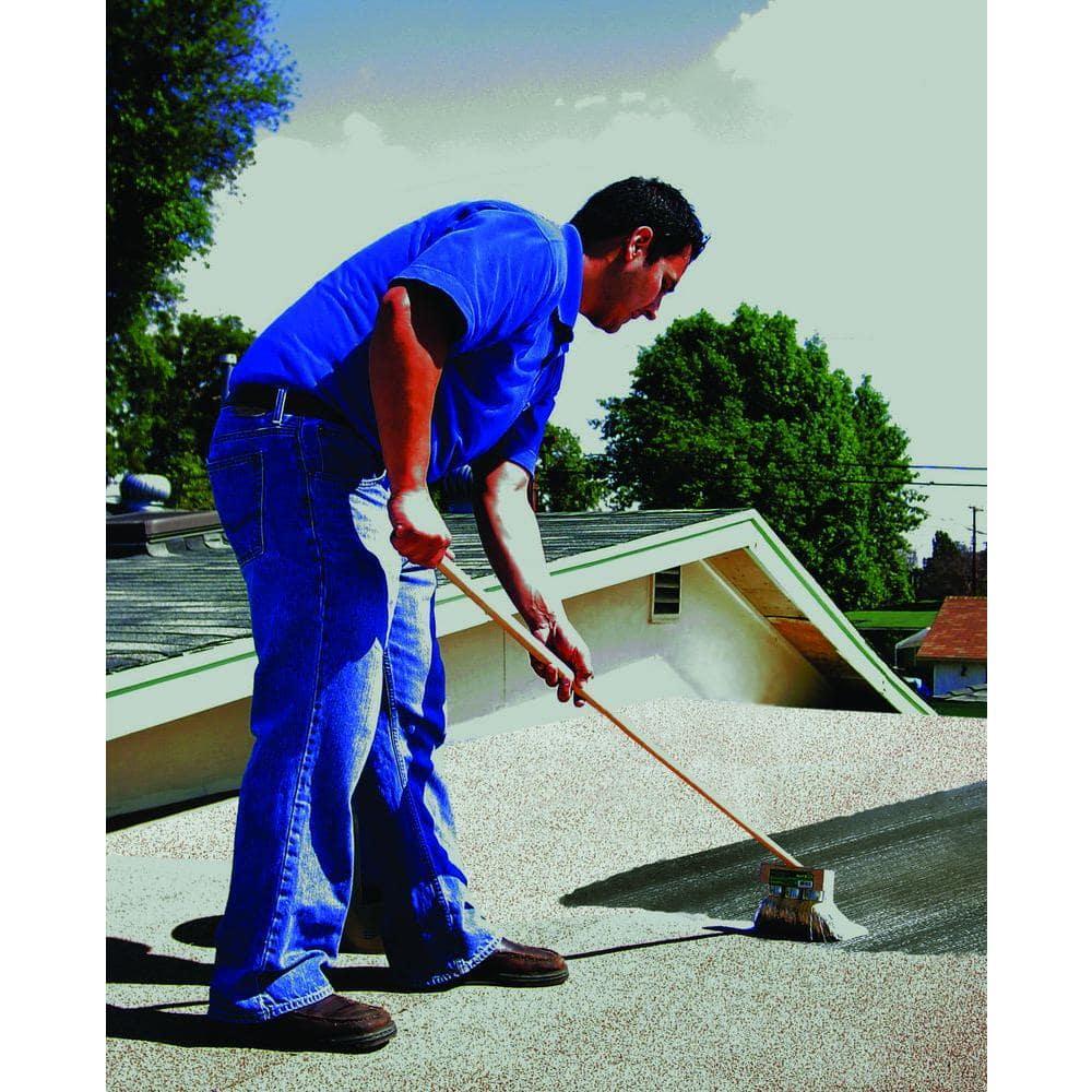 4.75 Gal. Fibered Aluminum Reflective Roof Seals Hairline Cracks and Pinholes