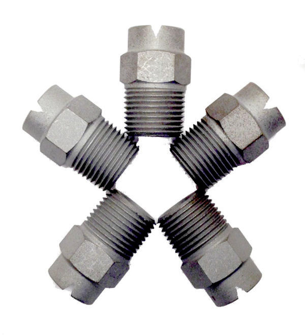 NEW – 5 PACK of HARDENED STEEL SPRAY TIPS – 1/4″ X 80/40 – SEALCOATING