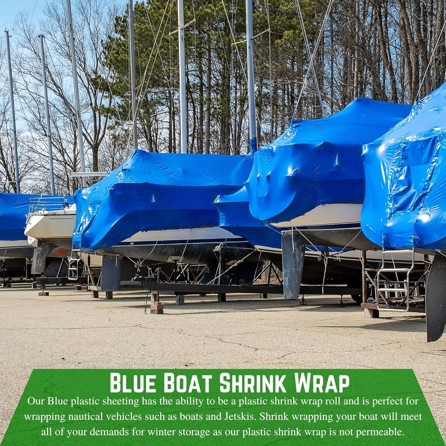 Heavy-Duty 7 Mil Blue Plastic Sheeting Tarp – 14′ x 150′ for Dust & Vapor Contro