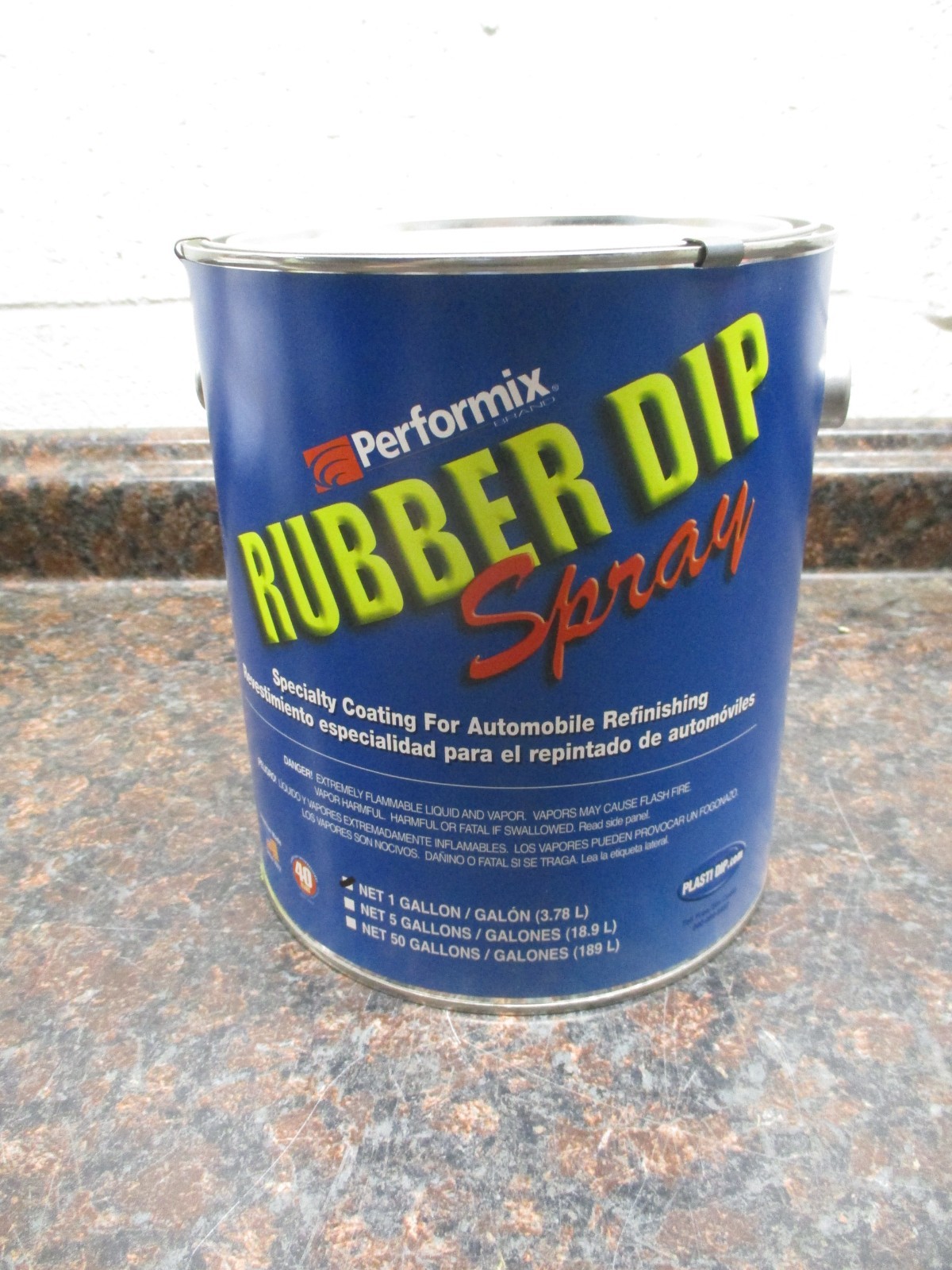 1 Gallon Yellow Performix Plasti Dip Ready to Spray Rubber Dip Coating Sprayable