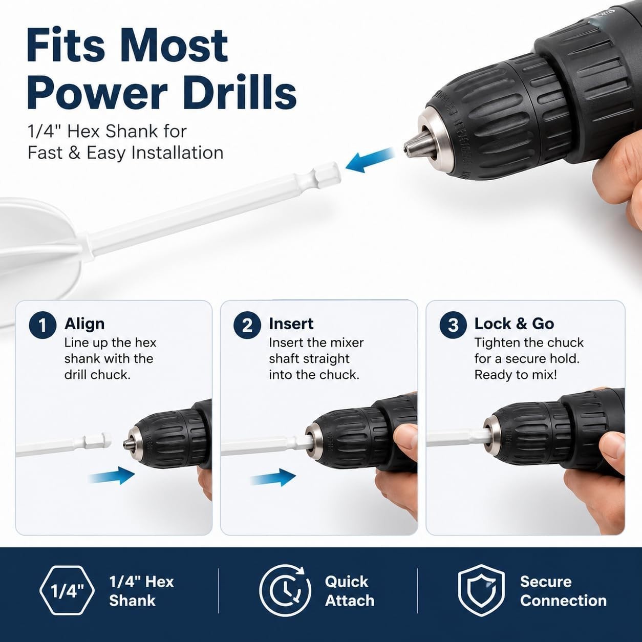 Efficient Paddle Mixer for Paint, Plaster & Cement – Universal Drill Attachment