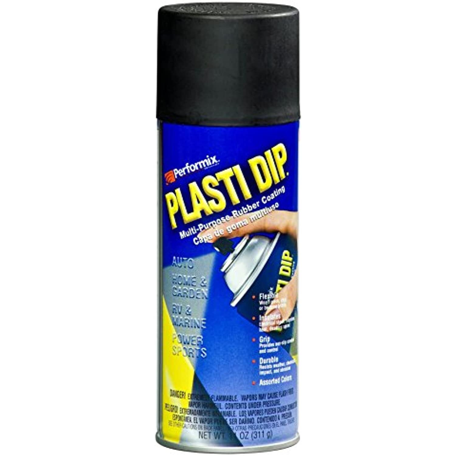 Performix 11203 Plasti Dip Black Multi-Purpose Rubber Coating Aerosol – 11 oz.