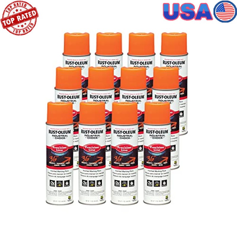 Fast-drying Inverted Water-Based Marking Spray Paint 12 Pack Industrial Choice