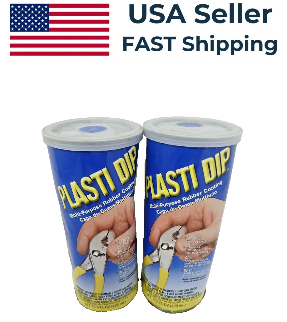 2 Pack – Plasti Dip Matte Multi Purpose Flexible Rubber Dip Coating 14.5 oz Blue