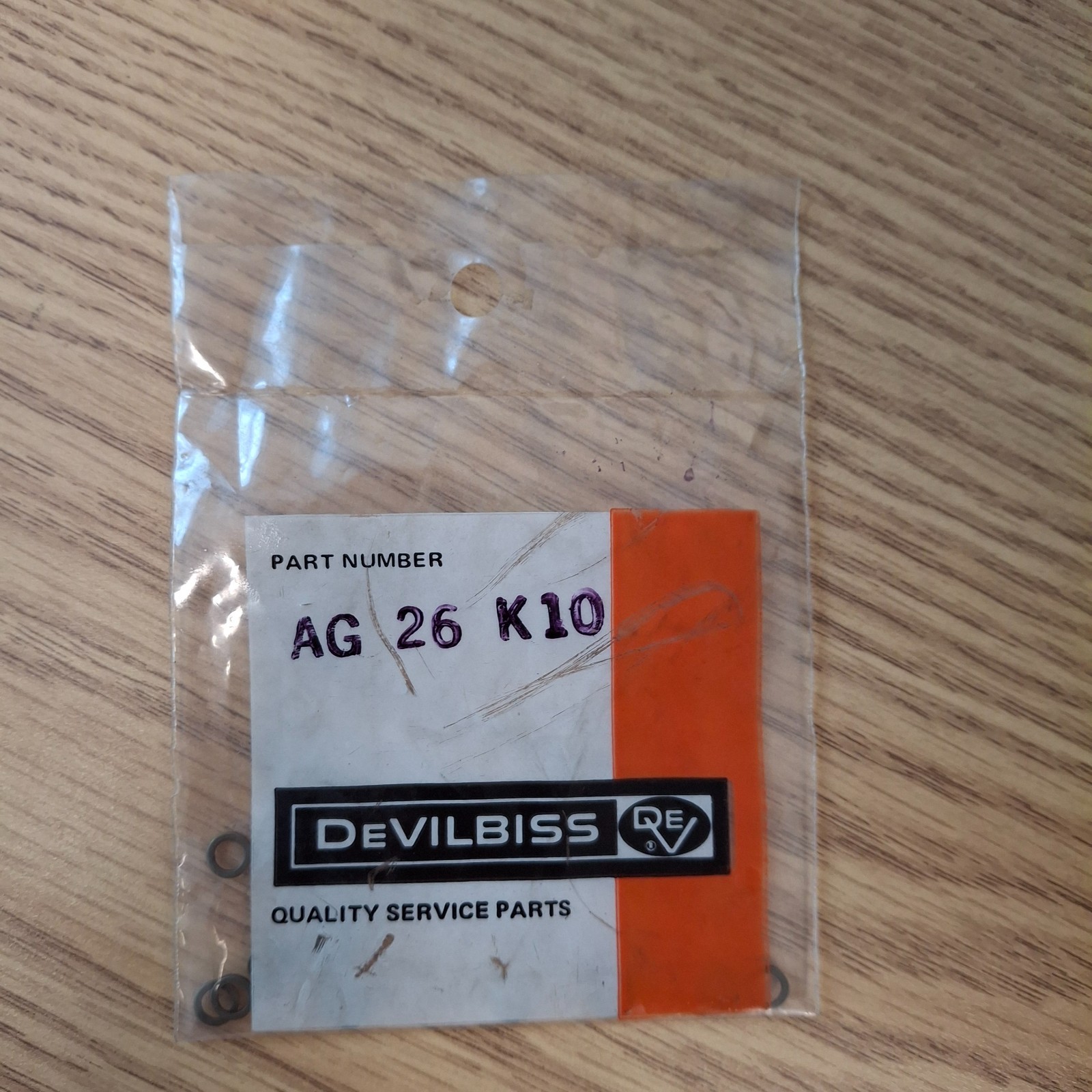 Devilbiss 190016 Ag26K10 Washer Kit (Ega-Eghv-Tga) (10 pcs)