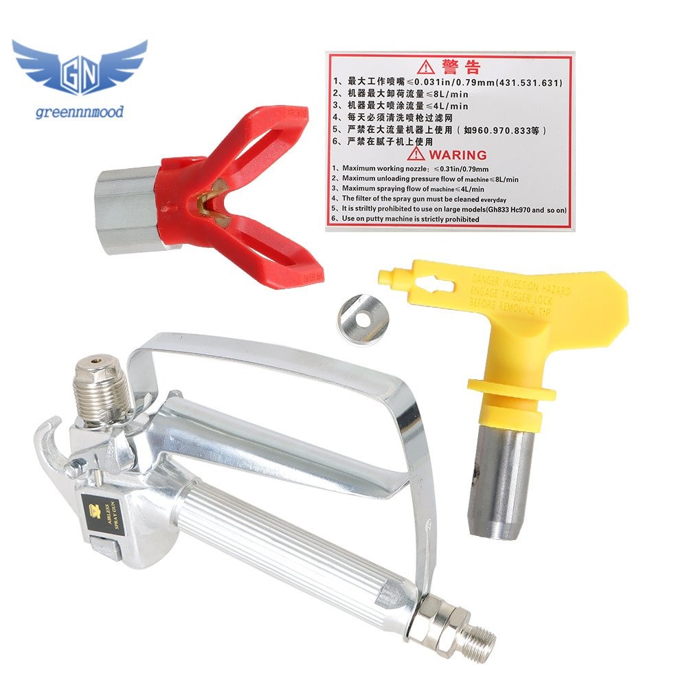 3600 PSI Airless Paint Spray Gun w/ Tip Guard & Tip – Professional-Grade Sprayer