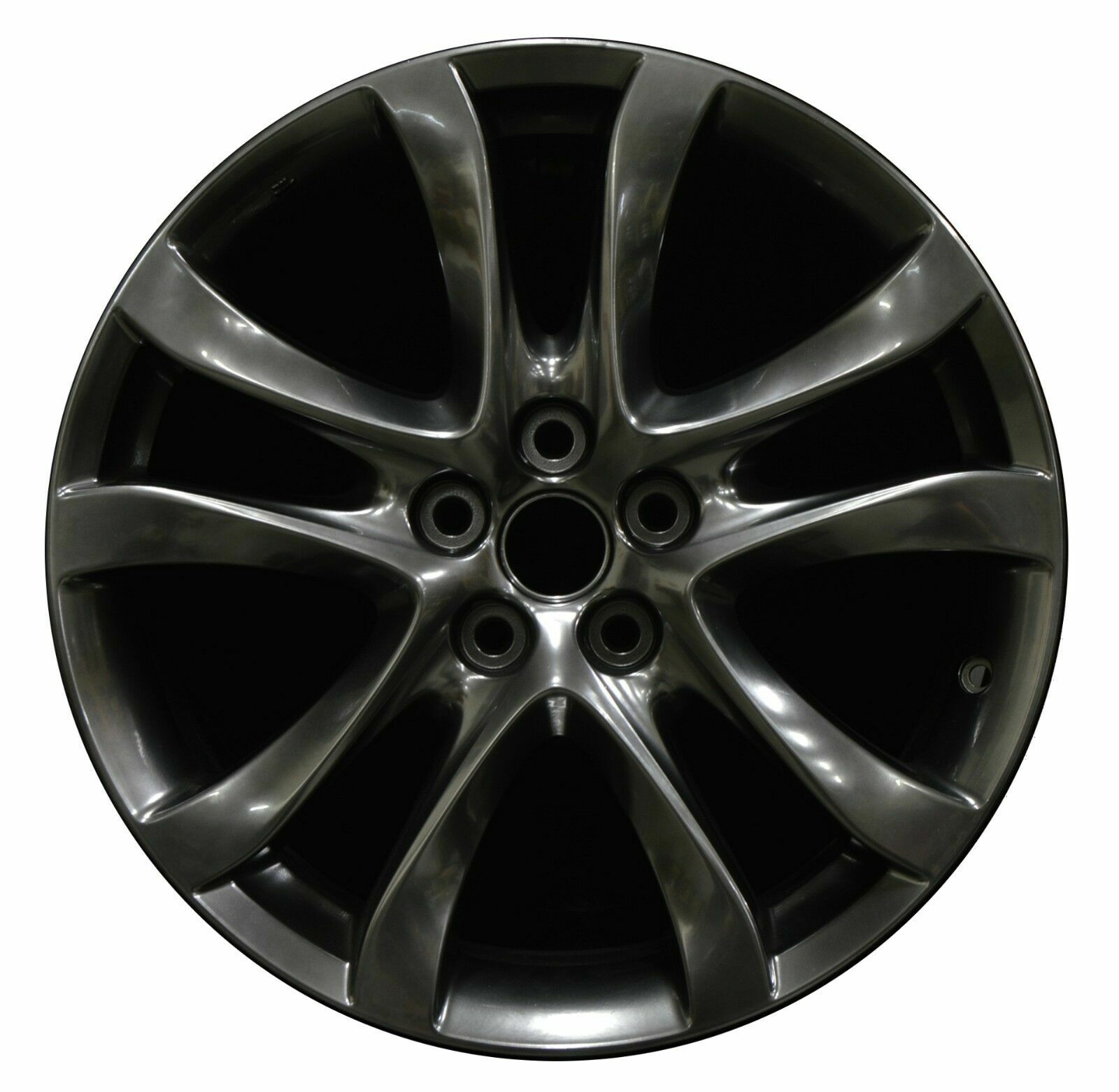 High Gloss METALLIC MIRRORLIKE BLACK CHROME I powder coating paint, 1Lb/0.45kg