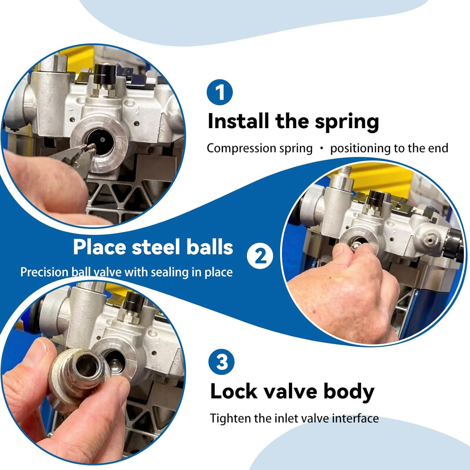 16E844 Inlet Valve Replacement Kit, for Graco Magnum X7、 X5 (B,C,D Series) – Fix