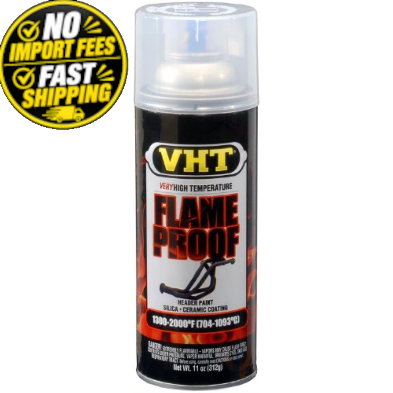 VHT Flameproof Coating, Clear, Satin ESP115000-1 11 Ounce (Pack of 1), Clear
