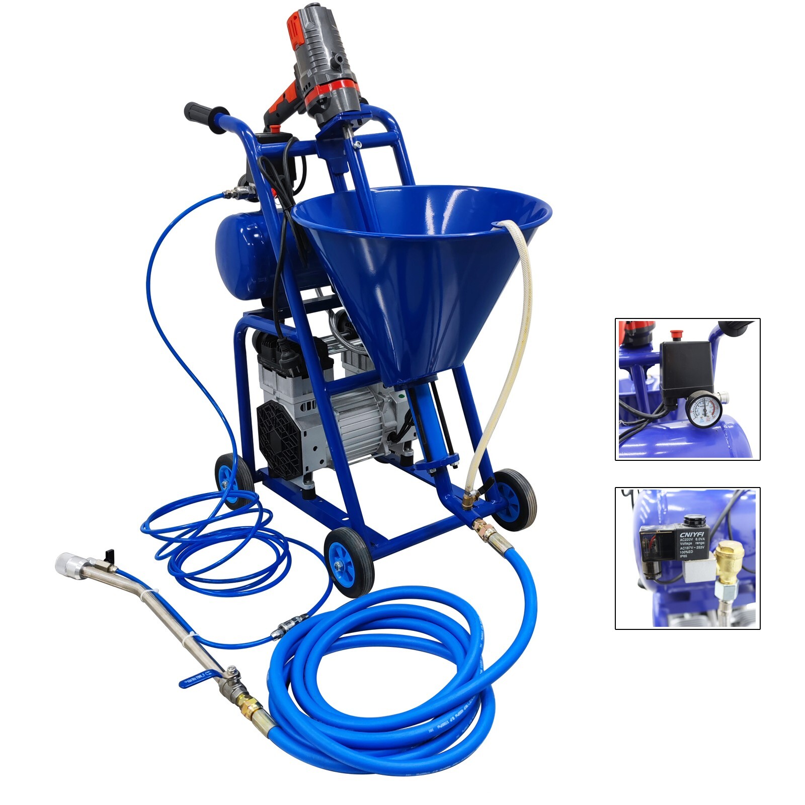 220V Multifunctional Polyurethane Foam Spray Machine Single Motor 1.6KW 1-10 L/m