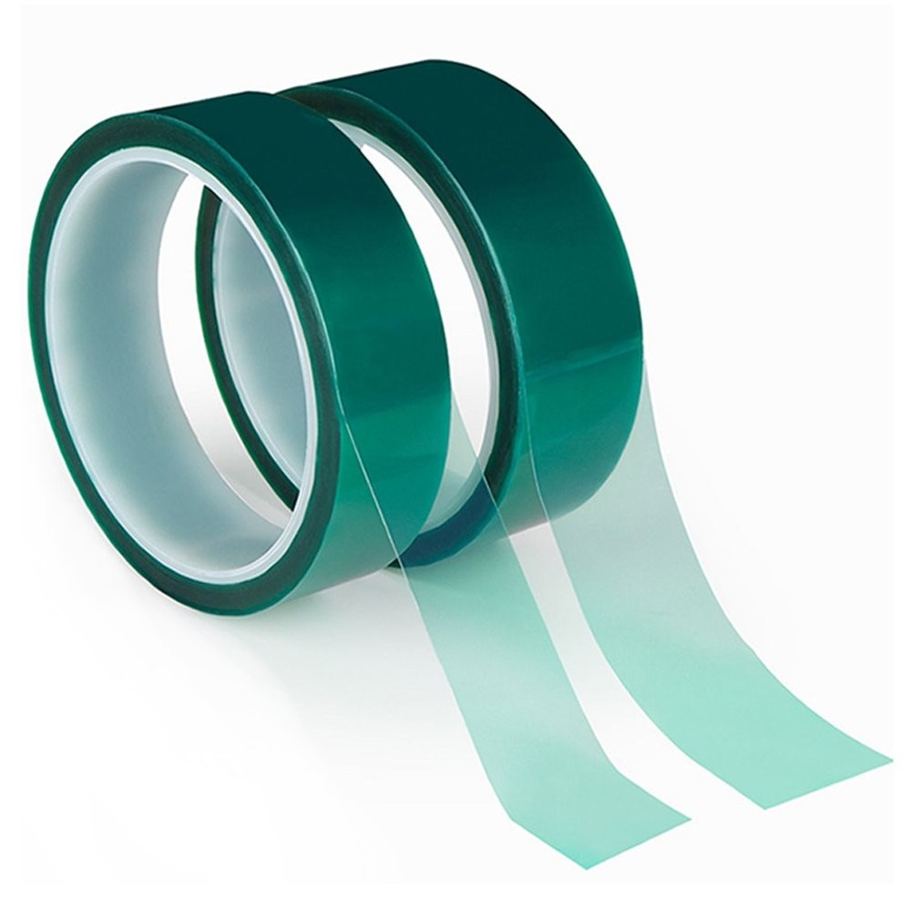 Green Polyester Tape, High Temp Masking Tape, Powder Coating, Adhesive JQ