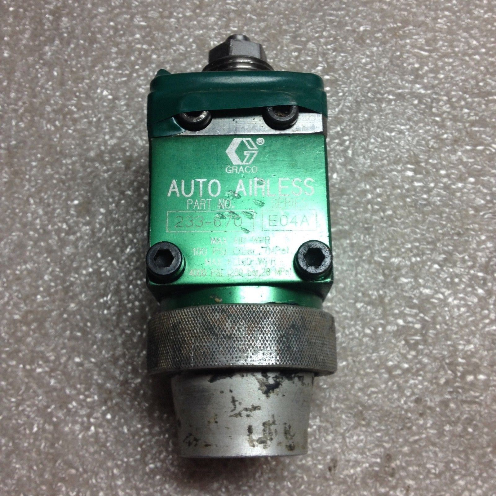 GRACO AUTO-AIRLESS 233-670 SPRAY COMPONENT SERIES E04A