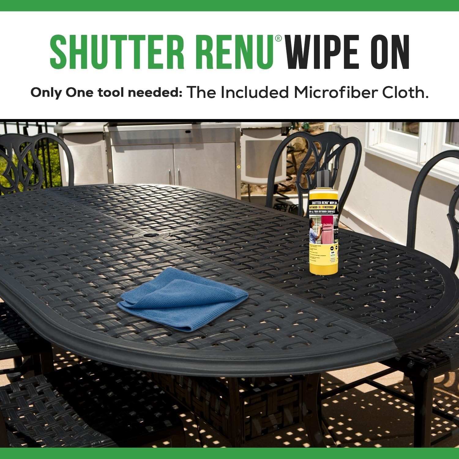 Shutter Renu Wipe On | Advanced Color / 8 Fl Oz (Pack of 1), Clear