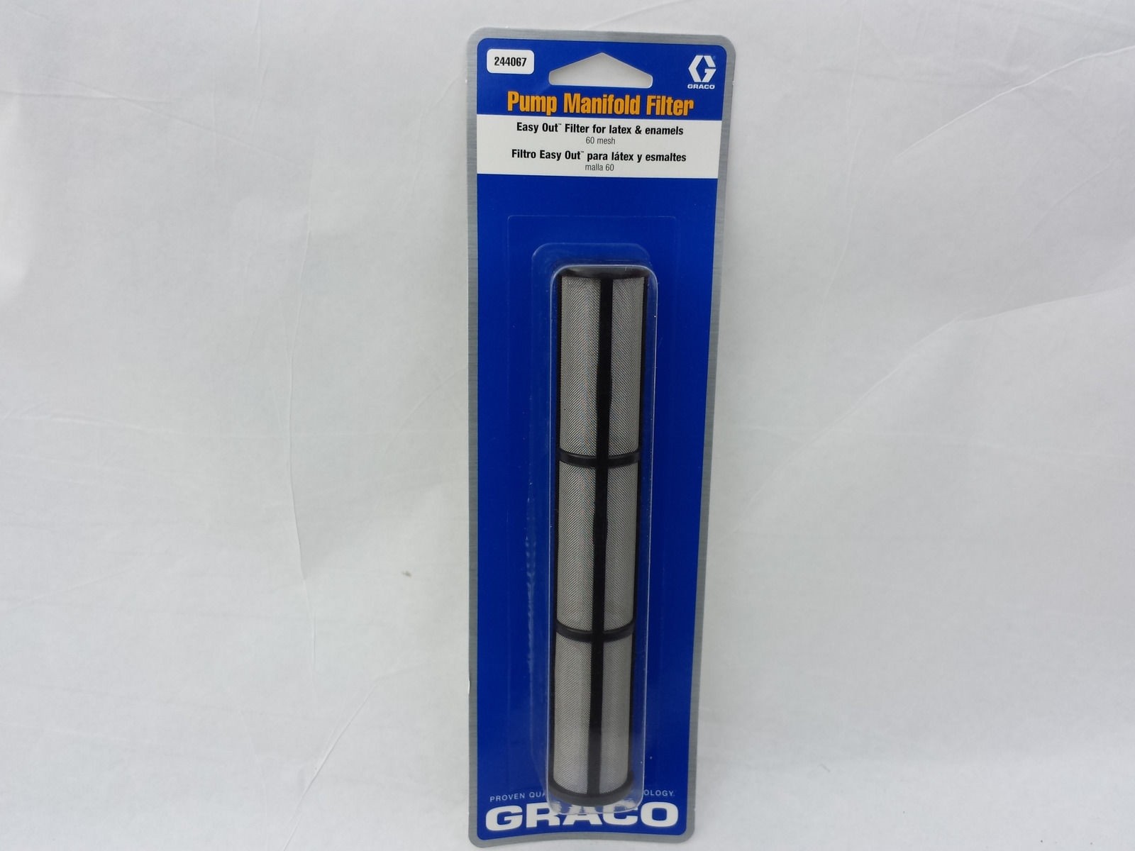 Graco Easy Out Manifold Filter, Long 60 Mesh 244067 244-067