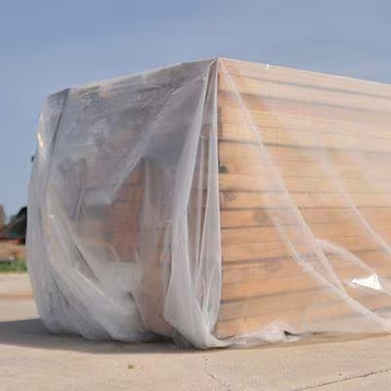 20 Ft. X 100 Ft. Clear 3 Mil Plastic Sheeting Husky Roll Multi Purpose Opaque
