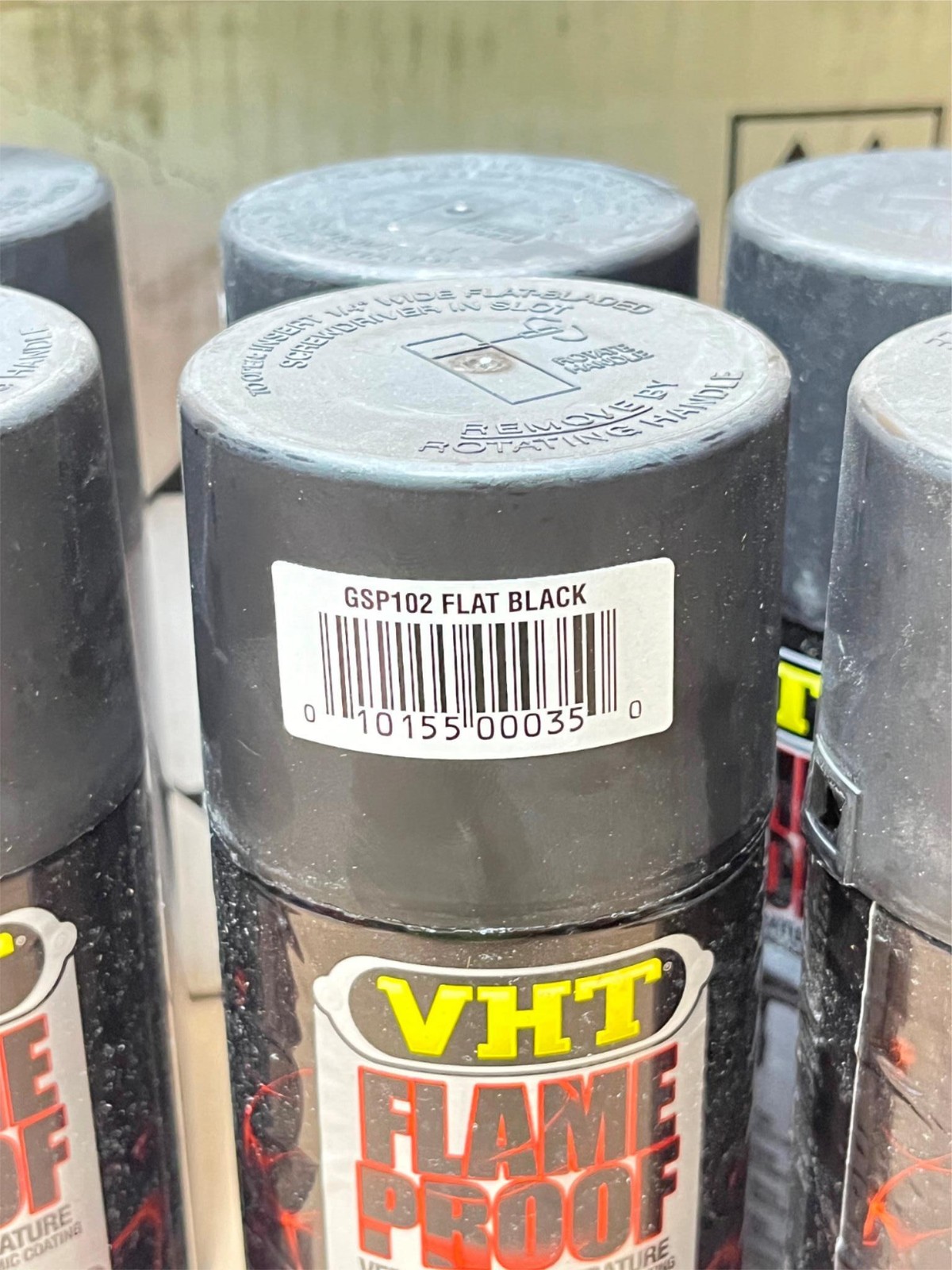 6x Pk Lot VHT Very High Temp 1300-2000ºF Header Paint Silica Ceramic Flat Black