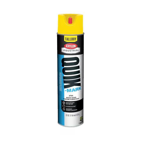 Industrial Inverted Marking Paint, 22 oz., Utility Yellow, Water -Based