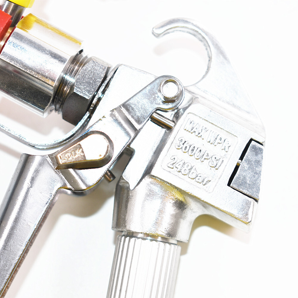 1PACK 3600PSI Airless Paint Spray Gun with 517 Tip & Tip Guard Fit For Sprayers