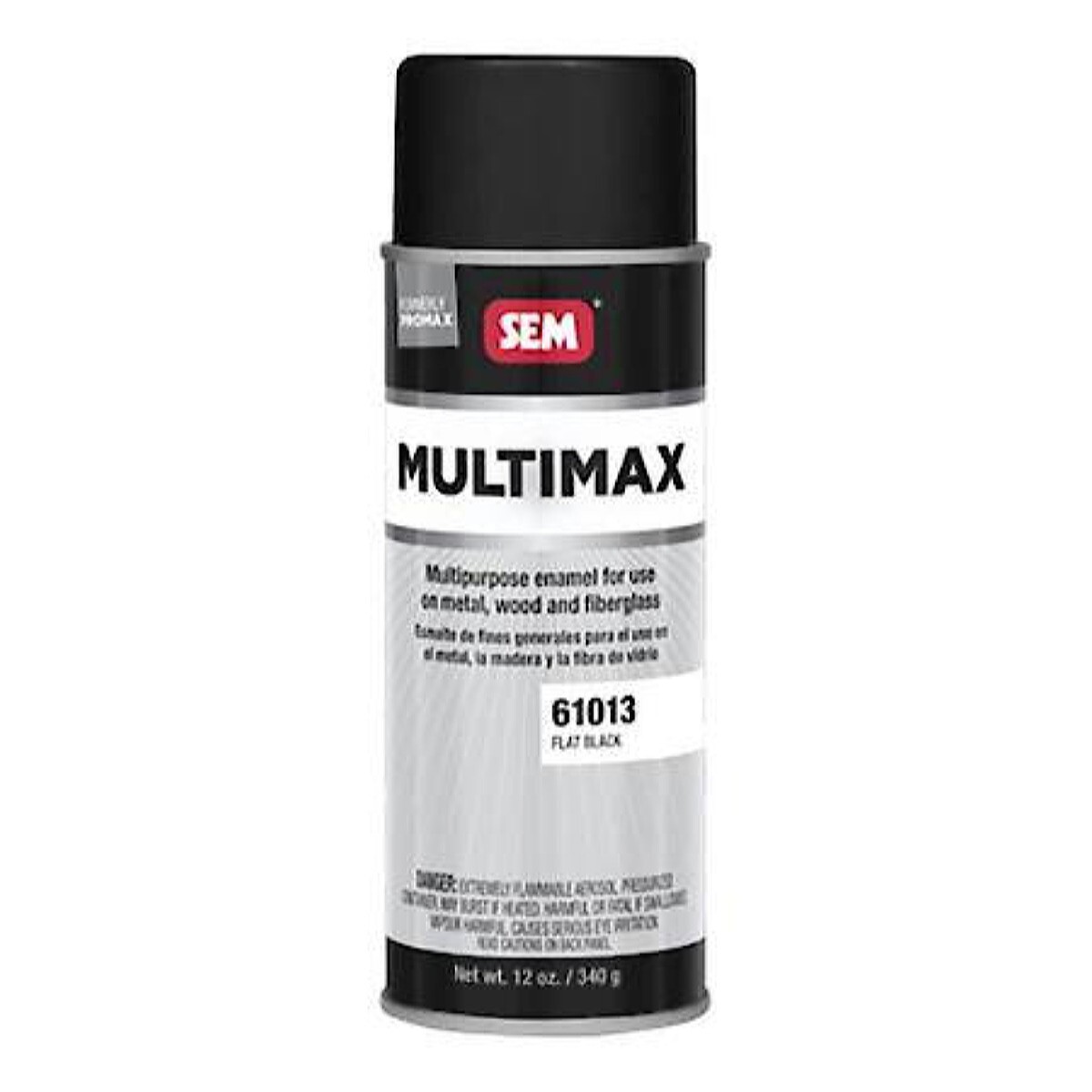 SEM 61013, Multimax, Flat Black, 16oz Aerosol Can, 1ea