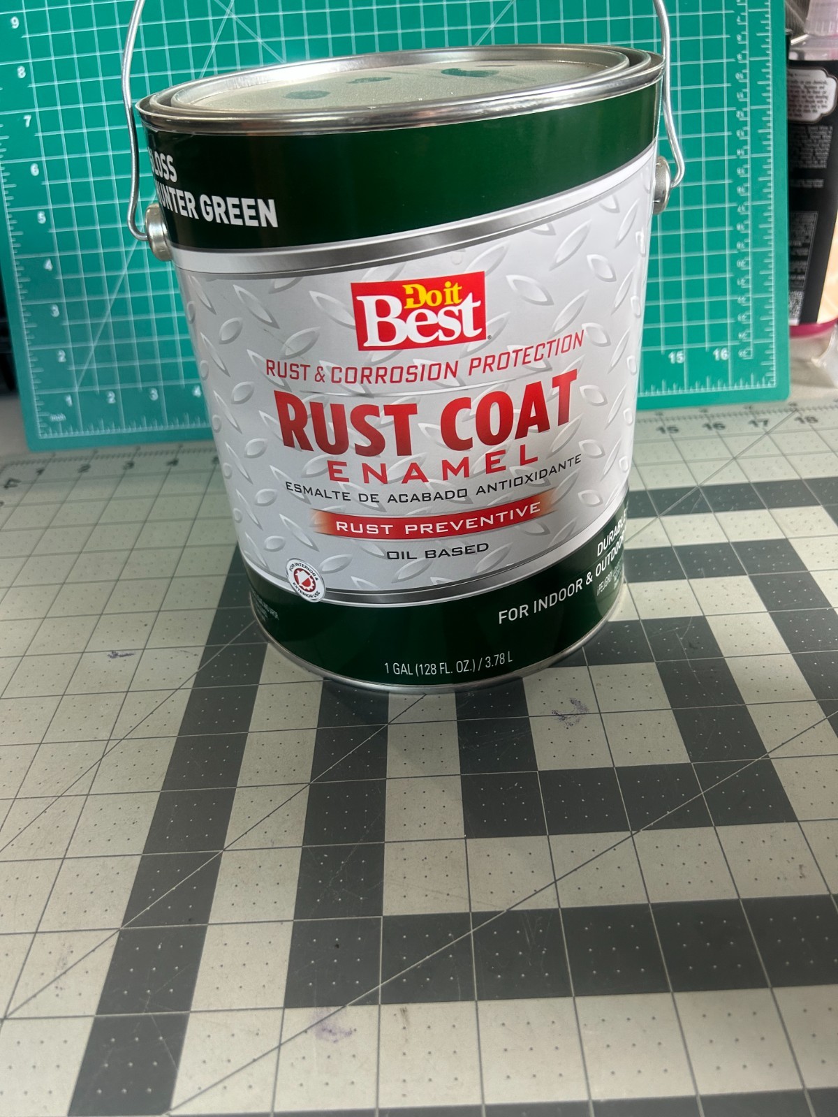 NEW Do it Best Rust Coat protection Oil-Based Gloss Enamel Hunter Green 1 gallon