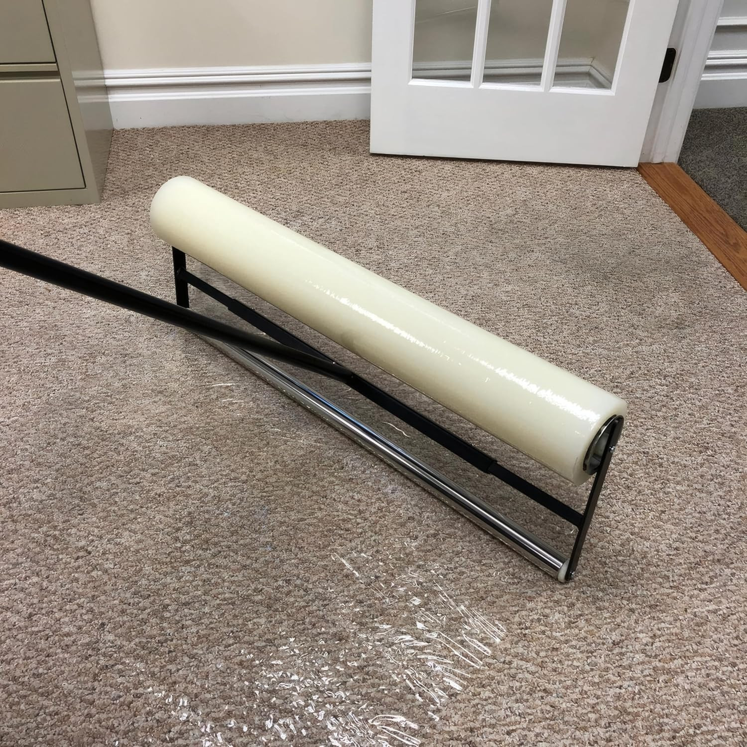 Zip-Up Carpet Protection Film – 24″ X 50′ Floor and Surface Shield with Self Adh