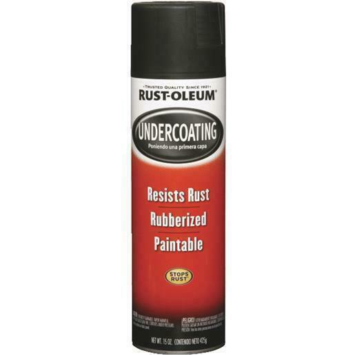 Rust-Oleum 248657 Black Rubberized Undercoating Spray – 15oz