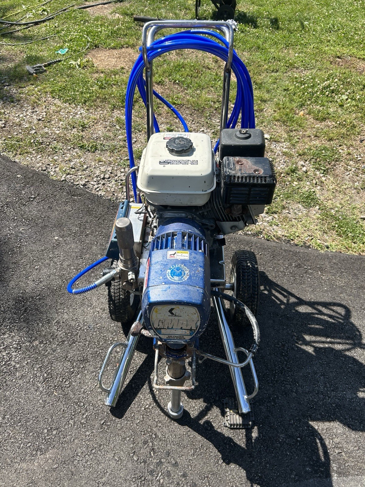 Graco GMAX Gas 5900 -Powered Airless Sprayer SmartControl Blue Cart Hose OBO