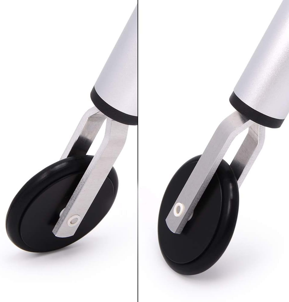 Single Wheel Rubber Seam Roller Car Detailing Tool Vinyl Wrap Silver, Black