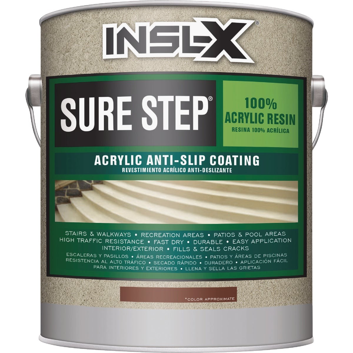 INSL-X Sure Step Knight Gray Skid Resistant Concrete Paint, 1 Gal. NSU1007099-01