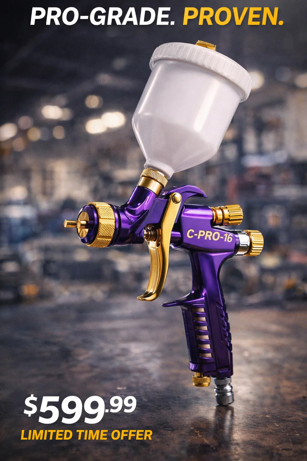 C-PRO-16 Spray Gun – HVLP – EPA Approved