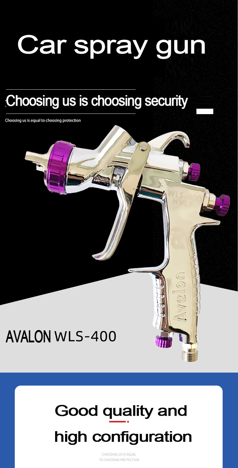 AVALON Spray Gun Wls400 Nozzle 1.4 Oil Water-Based Varnish Airbrush Spray Paint
