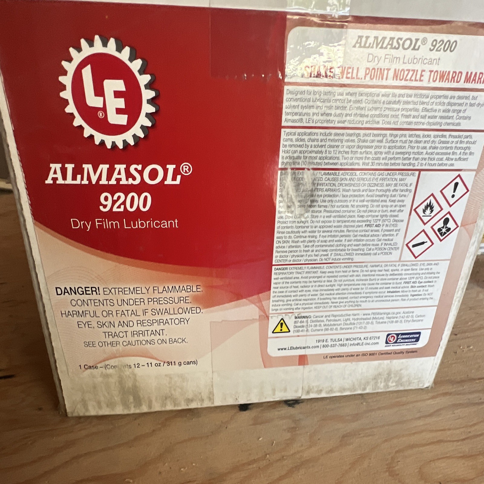 Almasol 9200 Dry Film Lubricant 12-11 oz Aerosol Spray.