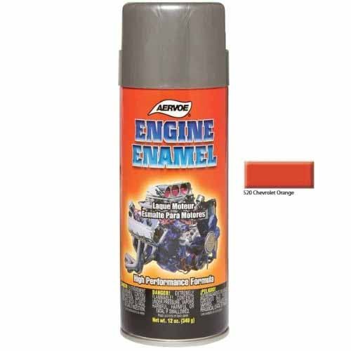 Aervoe 520 Chevrolet Orange Engine Enamel High Gloss 16 oz Aerosol
