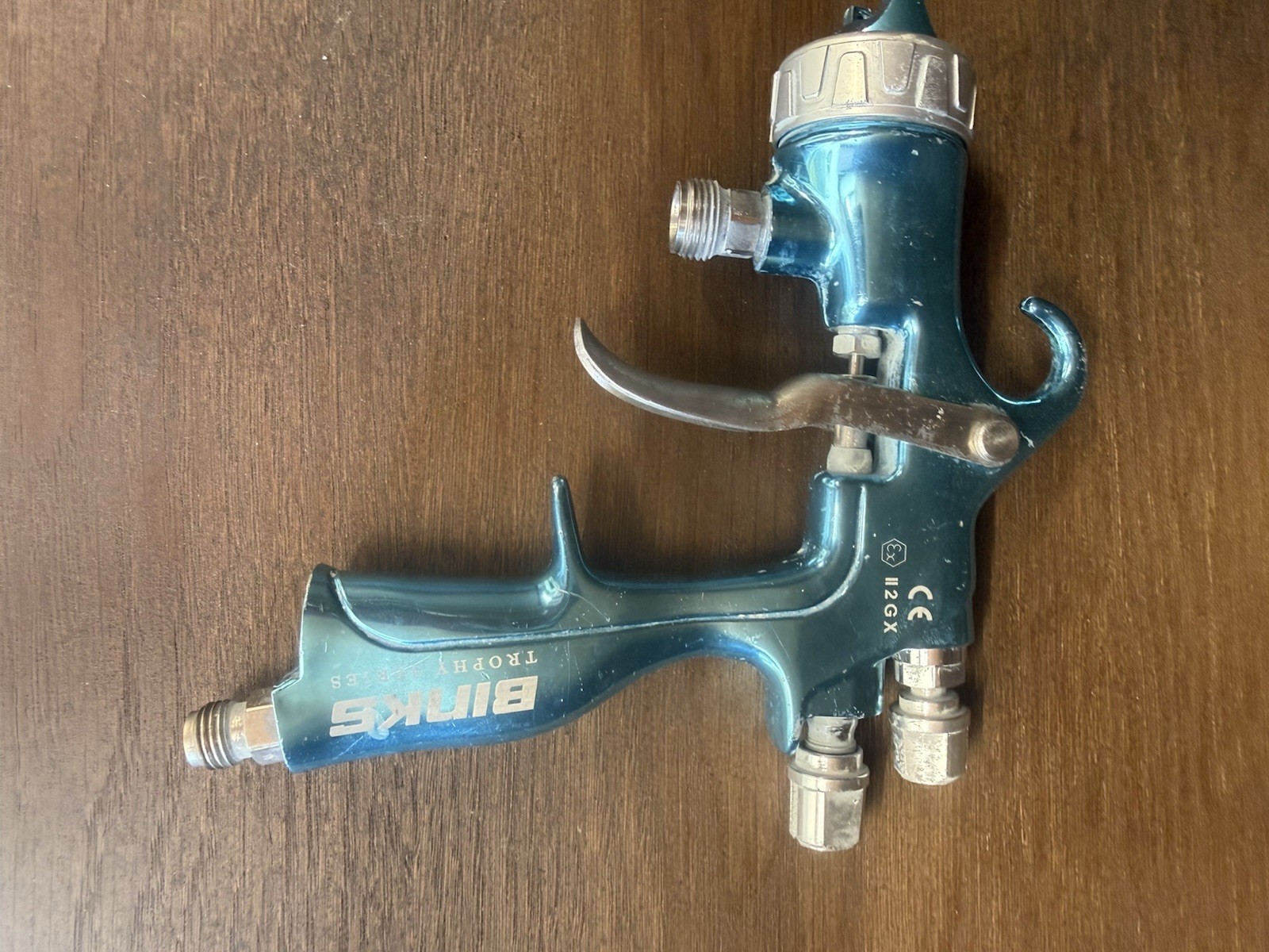 Binks Trophy Pressure Feed HVLP Spray Gun with 1.4mm 32h HVLP Nozzle