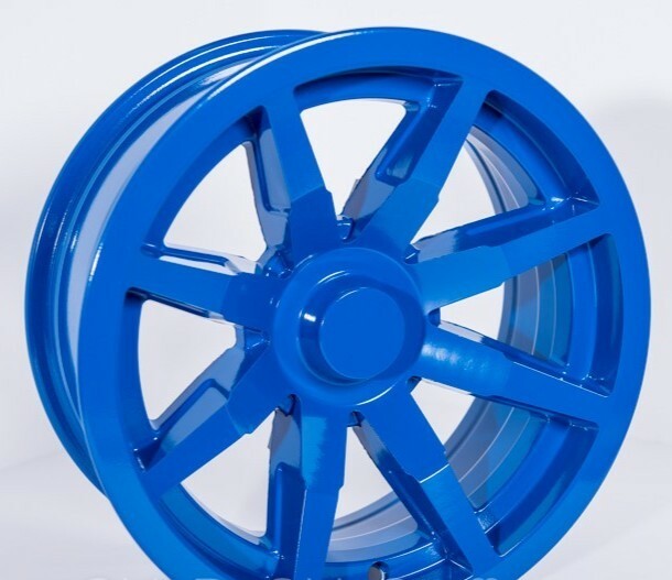 Pepsi Blue powder coating powder High Gloss by Remcoat 10 lb 85% Gloss