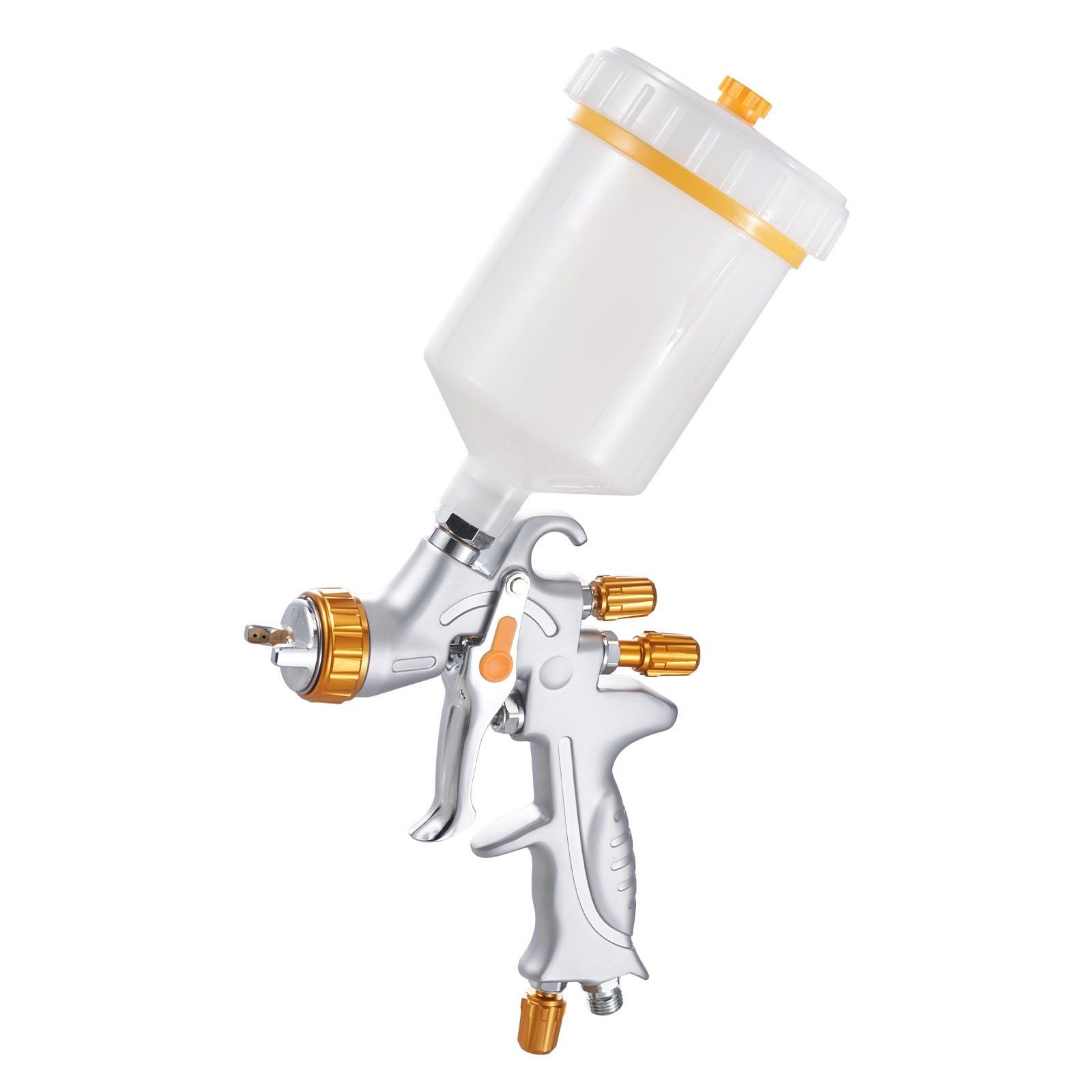 HVLP Gravity Feed Spray Gun, 600ml Cup, 1.3/1.4/1.7mm Nozzles