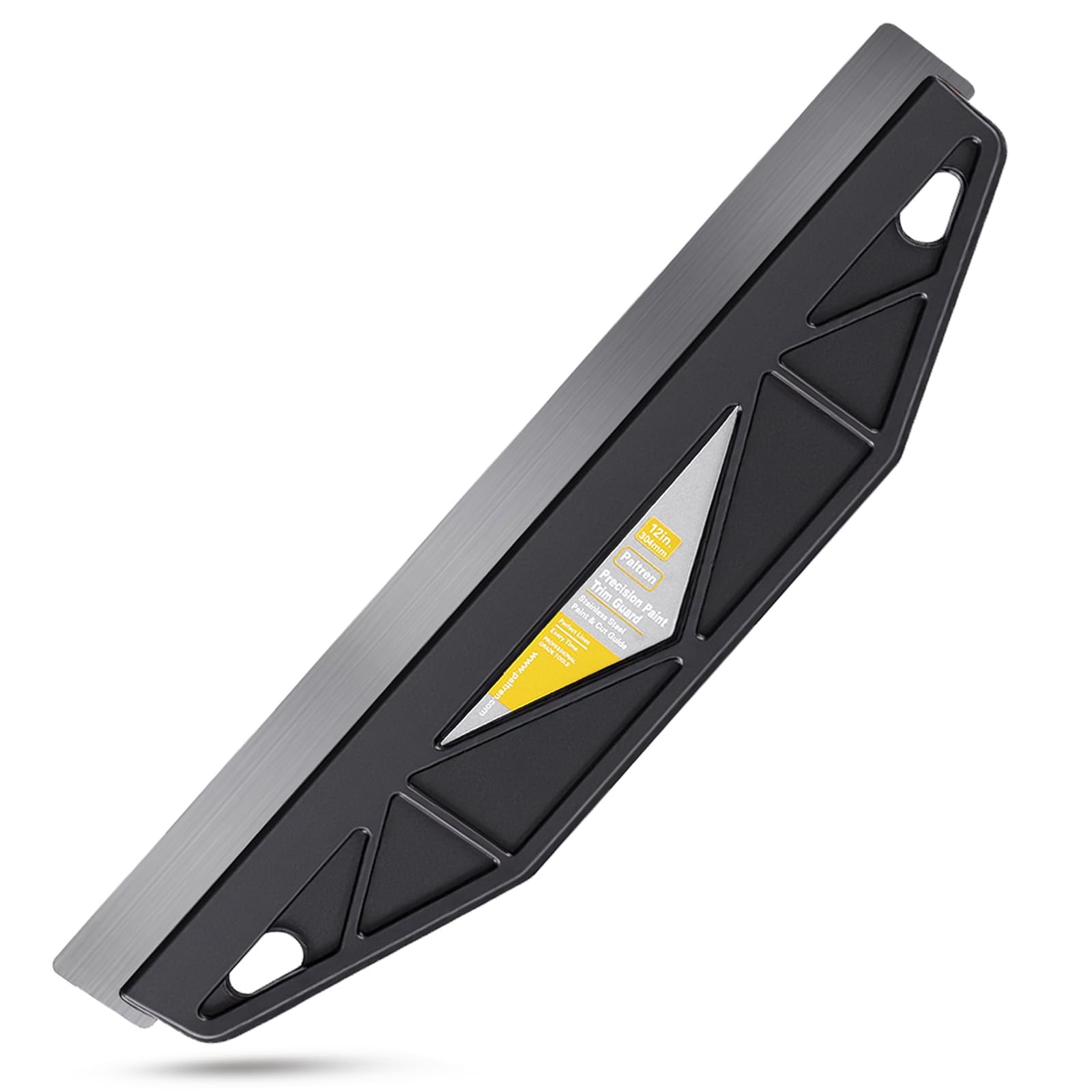 Paltren 12-Inch Paint Edger & Trim Guard | Stainless Steel Straight Black
