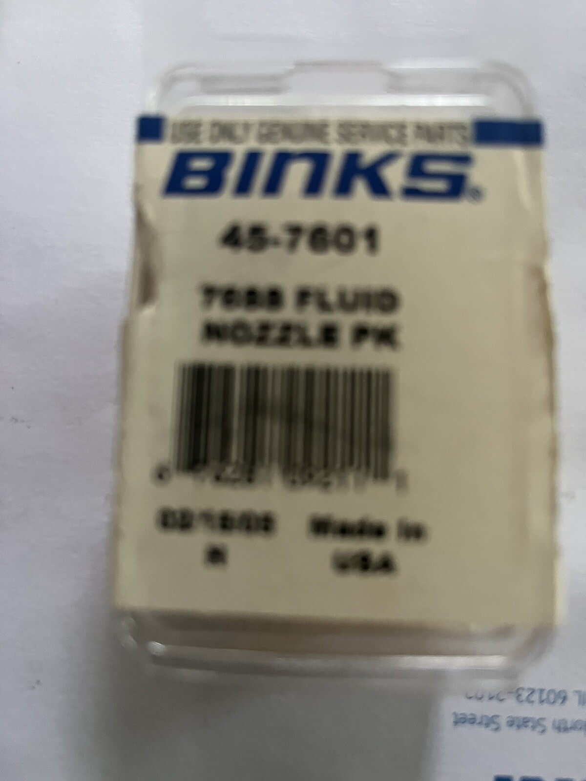 BINKS 45-7601 FLUID SPRAYING TIP 76SS NEW IN PACKAGE