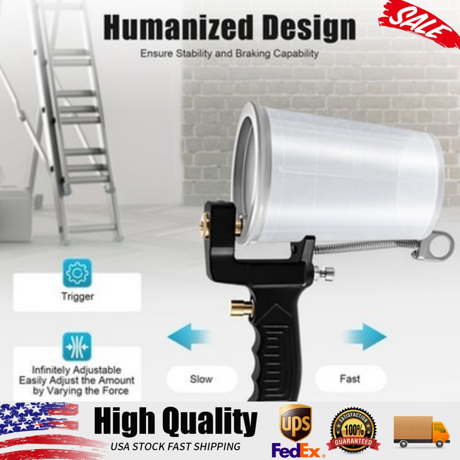SALE Gel Coat Spray Gun Gelcoat Dump Resin handheld Sprayer W/ Spray Nozzles/Cup