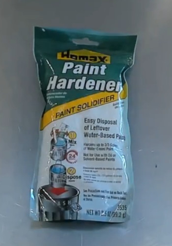 Waste Paint Hardener Homax Fast Acting Paint Solidifier #3535 3.5oz