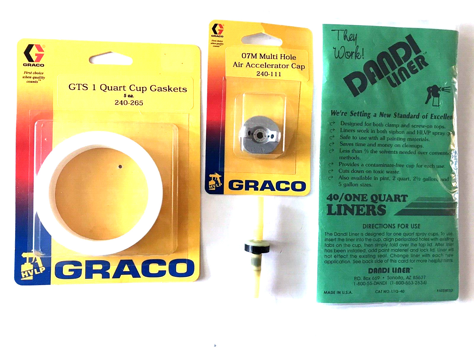 GRACO # 241868 ACCY. KIT FOR GRACO GTS3800 PRO PAK HVLP SPRAYERS – SHIP FREE