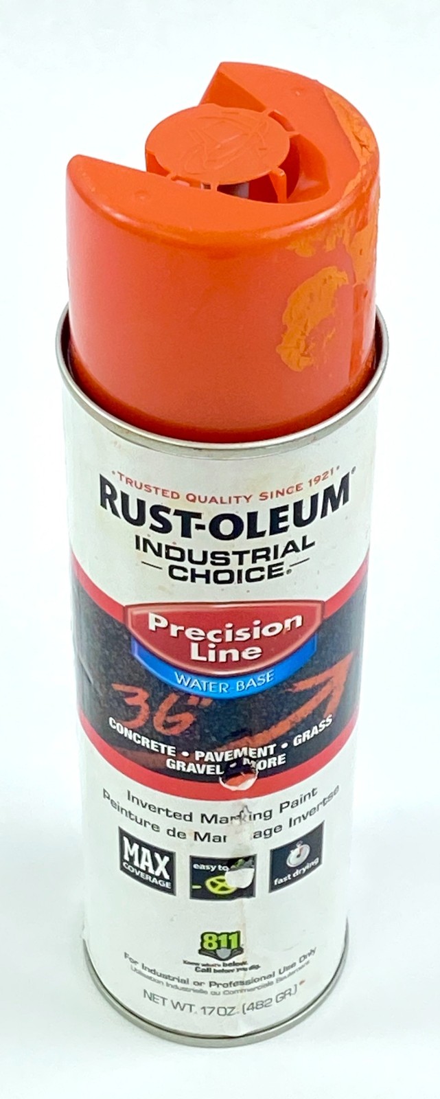 Rust-Oleum Inverted Marking Paint Orange Water Based 17 oz Set of 3