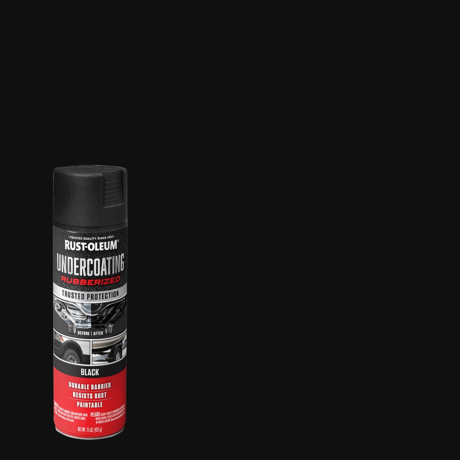 Rust-Oleum 248657 Rubberized Undercoating Spray, 15 Ounce (Pack of 1), Black