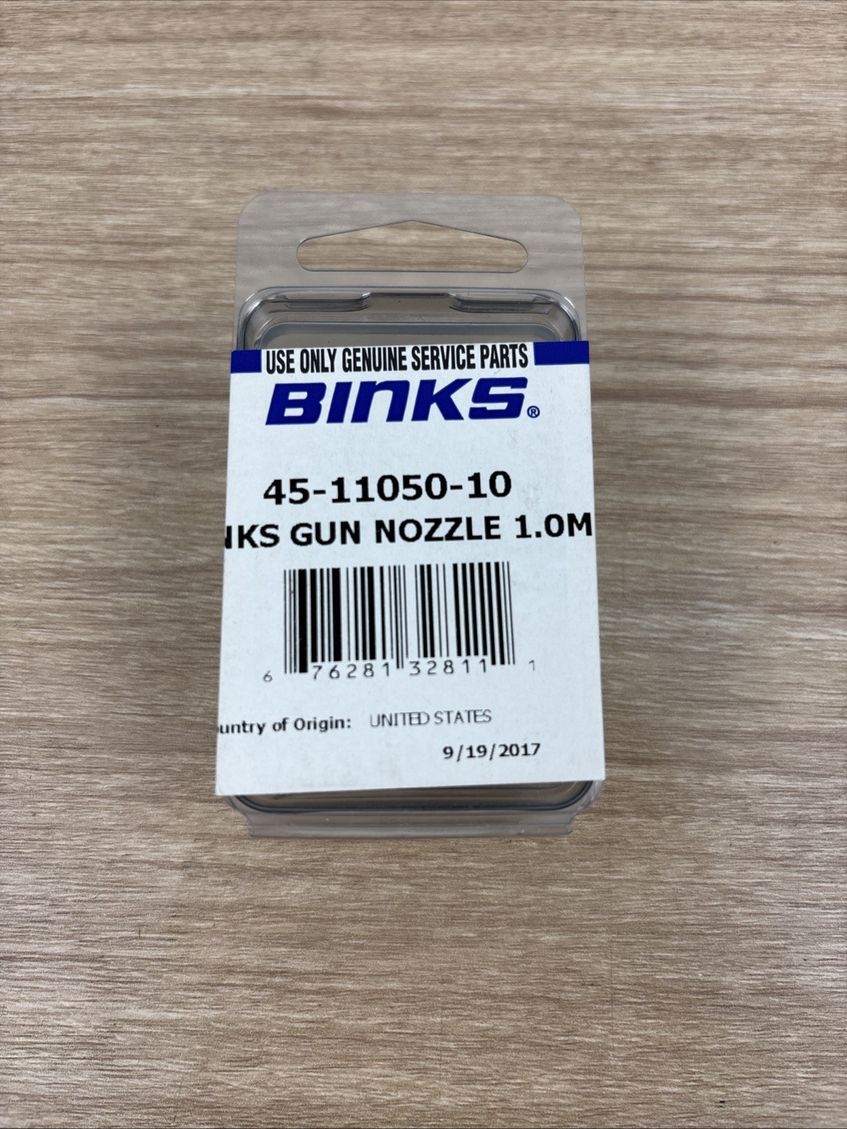 BINKS Trophy Gun Fluid Nozzle – 45-11050-10 – 1.0MM New OEM Genuine