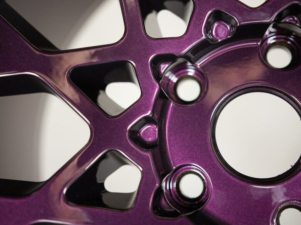 High Gloss Metallic MIDNIGHT PURPLE powder coating, 1Lb/450g