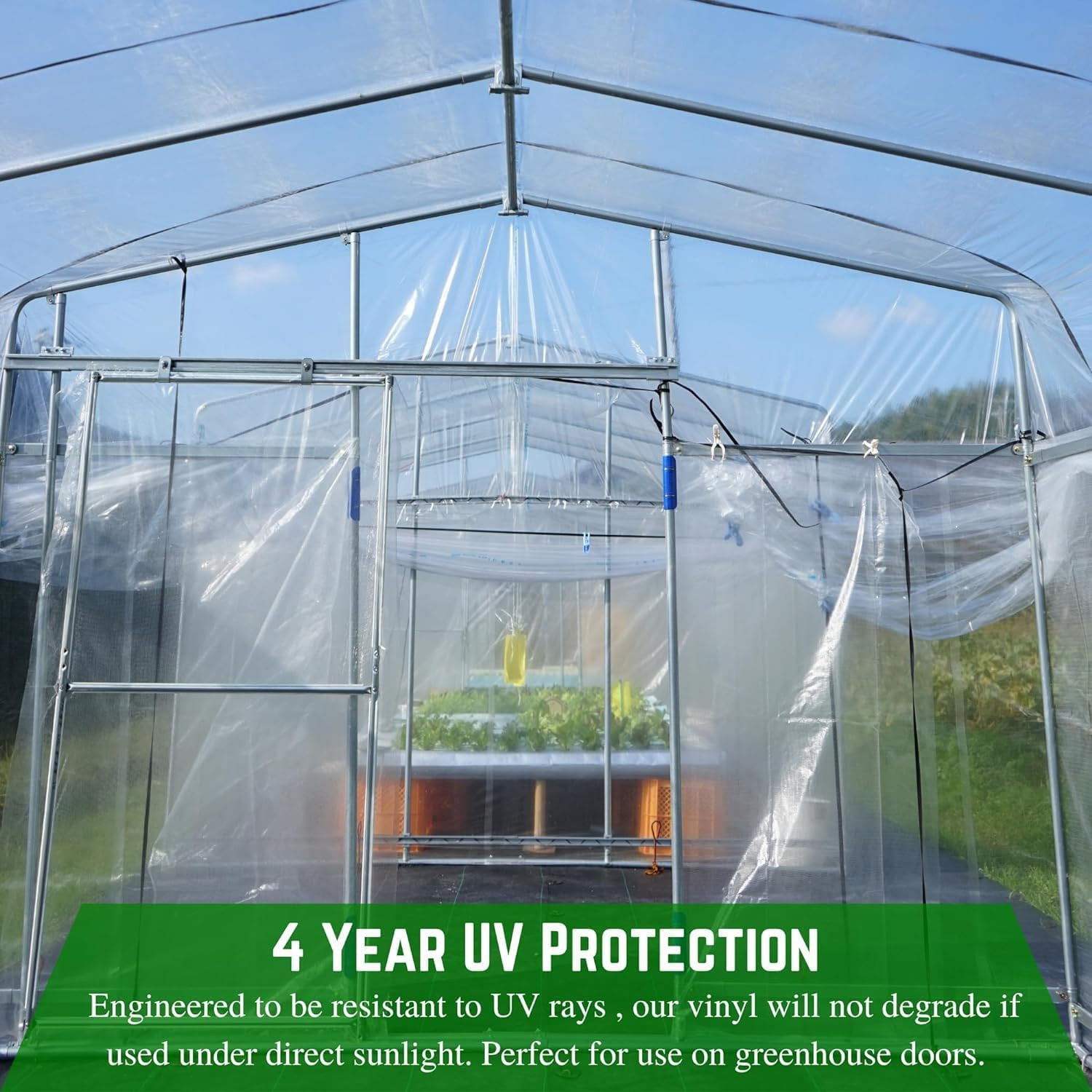 12 Mil Clear Vinyl Sheeting 5.5″ x 20′ for Windows & Protection
