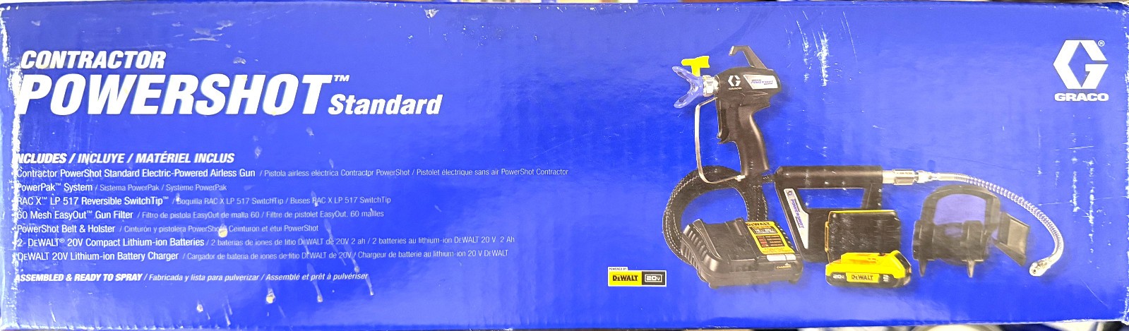 GRACO 18H300 Contractor PowerShot Standard 2-20v Batteries & Charger USA (NEW)