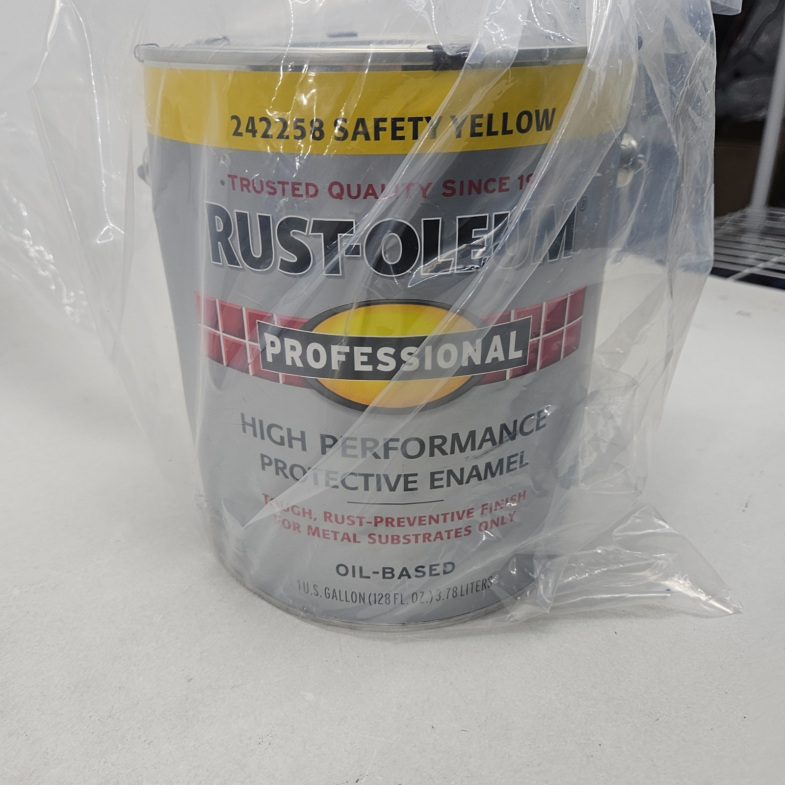 RUST-OLEUM Safety Yellow Protective Oil Enamel PROFESSIONAL 1 Gal Oil Based