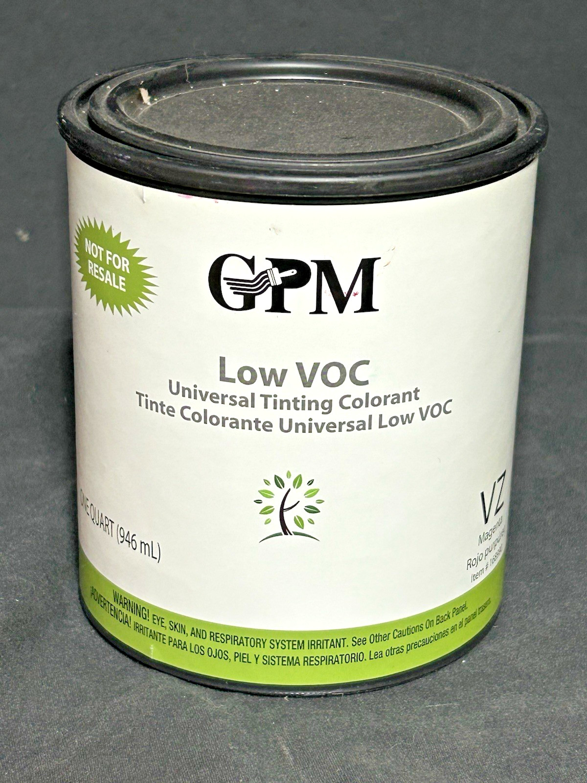 GPM VZ LOW VOC Universal Paint Tinting Colorant 1 Quart Magenta
